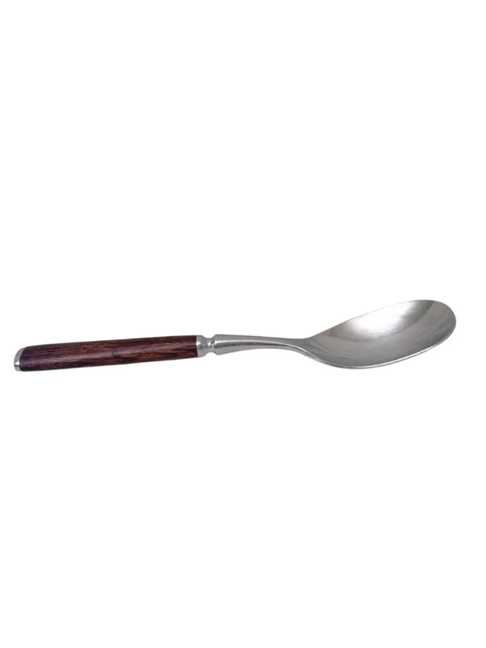 DANSK Anvil Soup Spoon Wood Handle Danish Design Flatware